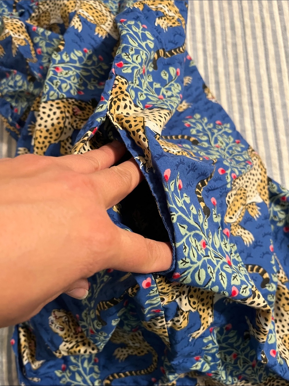 Printfresh Royal Blue Leopard & Floral Sleep Cami - Picture 9 of 9